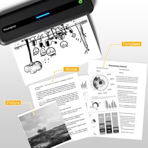 Imprimante Portable, Imprimante Thermique A4 Compatible